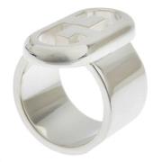 Pre-owned Zilveren Gucci Ring Gucci Vintage , Gray , Dames