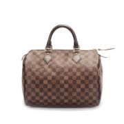 Pre-owned Coated canvas handbags Louis Vuitton Vintage , Brown , Dames