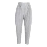 Pre-owned Polyester bottoms Issey Miyake Pre-owned , Gray , Dames