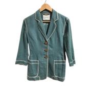 Pre-eigenaarfabricouterwear Moschino Pre-Owned , Green , Dames