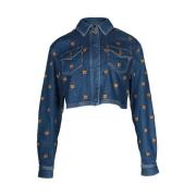 Pre-owned Cotton outerwear Moschino Pre-Owned , Blue , Dames