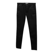 Pre-owned Cotton bottoms Saint Laurent Vintage , Black , Dames