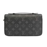 Pre-owned Canvas wallets Louis Vuitton Vintage , Black , Dames