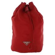 Pre-owned Canvas clutches Prada Vintage , Red , Dames