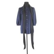 Pre-owned Silk tops Marc Jacobs Pre-owned , Blue , Dames