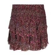 Bloemenprint Ruffle Rok Isabel Marant Étoile , Brown , Dames