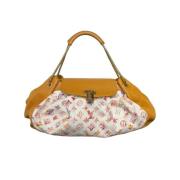 Pre-owned Leather louis-vuitton-bags Louis Vuitton Vintage , White , D...