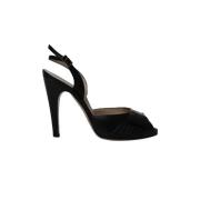 Pre-owned Leather sandals Salvatore Ferragamo Pre-owned , Black , Dame...