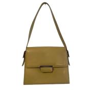 Pre-owned Leather shoulder-bags Yves Saint Laurent Vintage , Beige , D...