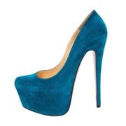 Pre-owned Pumps Christian Louboutin Pre-owned , Blue , Dames