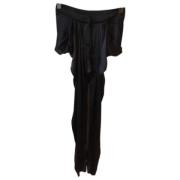 Pre-owned Fabric bottoms Balmain Pre-owned , Black , Dames