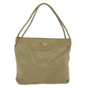Pre-owned Leather prada-bags Prada Vintage , Green , Dames