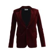 Pre-owned Cotton outerwear Saint Laurent Vintage , Red , Dames