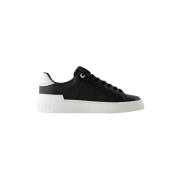 Pre-owned Leather sneakers Balmain Pre-owned , Black , Dames