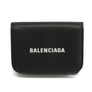 Pre-owned Leather wallets Balenciaga Vintage , Black , Dames