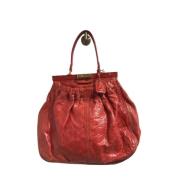 Pre-owned Leather handbags Miu Miu Pre-owned , Red , Dames