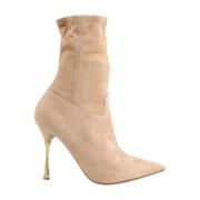 Pre-owned Suede boots Valentino Vintage , Beige , Dames