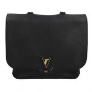 Pre-owned Leather handbags Louis Vuitton Vintage , Black , Dames