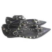 Pre-owned Platte schoenen Valentino Vintage , Black , Dames