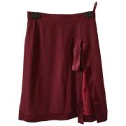 Pre-owned Fabric bottoms Balenciaga Vintage , Red , Dames