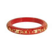 Bourgondisch Stoffen LV Armband Louis Vuitton Vintage , Red , Dames