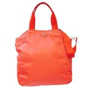 Pre-owned Fabric totes Prada Vintage , Orange , Dames