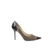 Pre-owned Leather heels Jimmy Choo Pre-owned , Brown , Dames