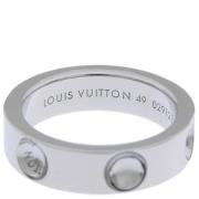 Pre-owned White Gold rings Louis Vuitton Vintage , Gray , Dames