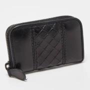 Pre-owned Leather wallets Bottega Veneta Vintage , Black , Dames