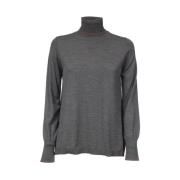 Hoge hals wollen trui Le Tricot Perugia , Gray , Dames