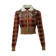 Pre-owned Wool outerwear Miu Miu Pre-owned , Brown , Dames