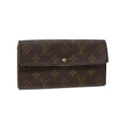 Pre-owned Leather wallets Louis Vuitton Vintage , Brown , Dames