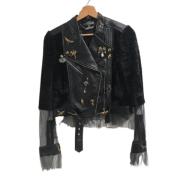 Pre-owned Leather outerwear Alexander McQueen Pre-owned , Black , Dame...