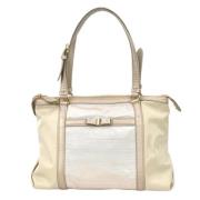 Beige Stoff Shopper Vara Model Salvatore Ferragamo Pre-owned , Beige ,...