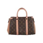 Monogram Soufflot BB Leren Handtas Louis Vuitton Vintage , Brown , Dam...