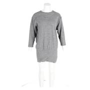 Grijze Wol Kwartmouw Mini Jurk Isabel Marant Pre-owned , Gray , Dames