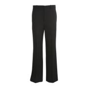 Leather Trousers Ann Demeulemeester , Black , Dames