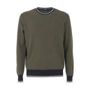 Ribbed Sweater Drumohr , Green , Heren