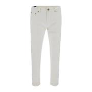 Slim-fit Trousers PT Torino , White , Heren