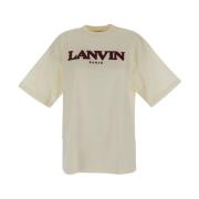 Logo T-shirt Lanvin , Beige , Dames