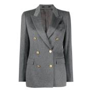 Grijze dubbelrij Paris blazer Tagliatore , Gray , Dames