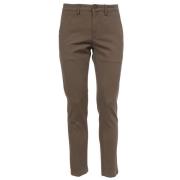 Carducci Katoenen Slim Fit Broek Siviglia , Brown , Heren