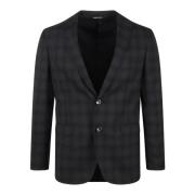 Handgemaakte Geruite Blazer Tonello , Gray , Heren