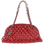 Vintage Leren Schoudertas Chanel Vintage , Red , Dames