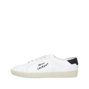 Pre-owned Leather sneakers Saint Laurent Vintage , White , Dames