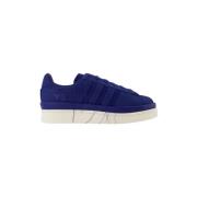 Pre-owned Leather sneakers Yohji Yamamoto Pre-owned , Blue , Dames