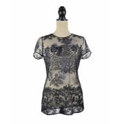 Tweedehands top Burberry Vintage , Black , Dames