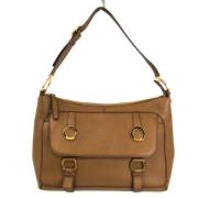 Pre-owned Leather shoulder-bags Bvlgari Vintage , Brown , Dames