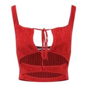 Sleeveless Tops Andrea Adamo , Red , Dames