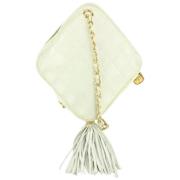 Vintage Schoudertas Chanel Vintage , White , Dames